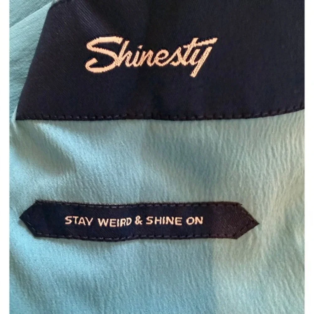 Shinesty The Burnished Broker Plaid Pastel Stretch Blazer 40 R‎ 2 Button Pride